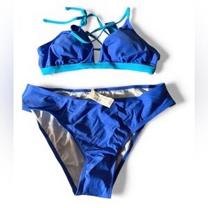 NWT  Cupshe Blue Bikini Set for Women